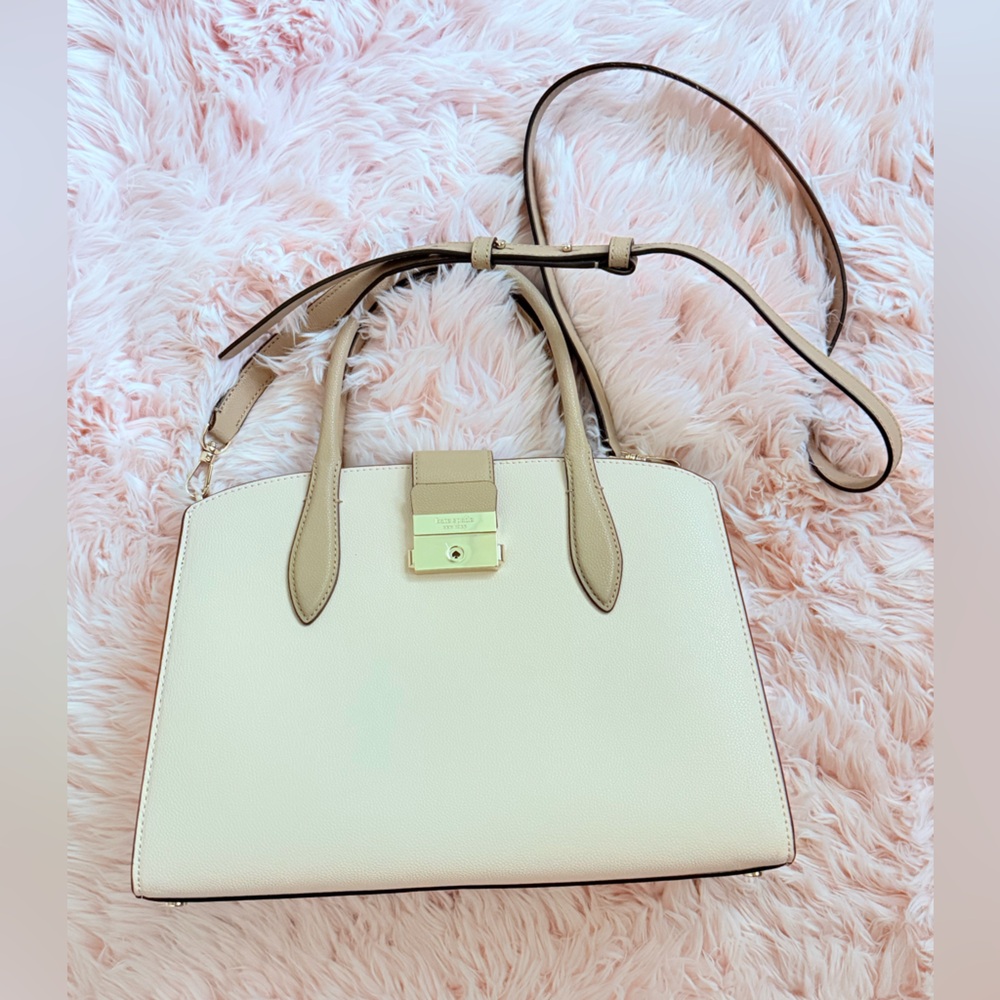 Kate Spade Cream and Tan Shoulder Bag